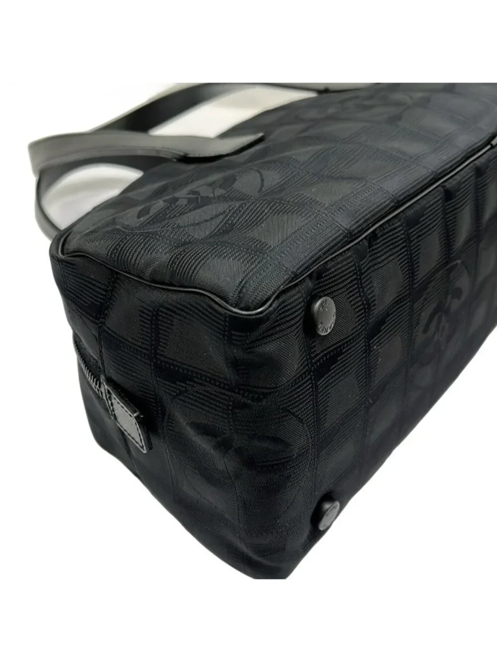 Chanel Handbag New Travel Line Black Leather